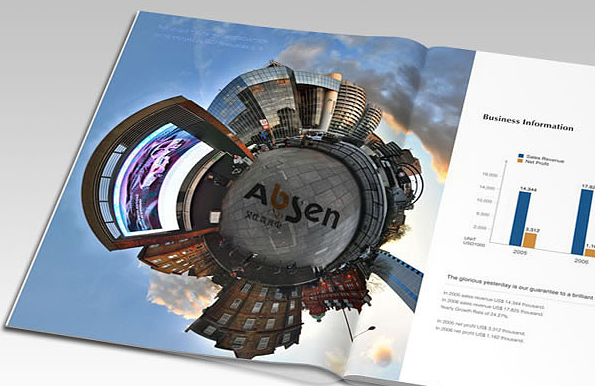 光電畫冊設計【艾比森】高端大氣畫冊設計欣賞